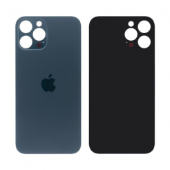 Задняя крышка корпуса iPhone 12 Pro blue, большой вырез под камеру, High Quiality