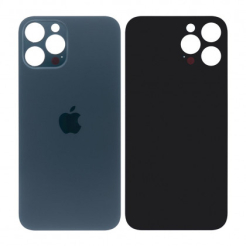 Задняя крышка корпуса iPhone 12 Pro Max blue, большой вырез под камеру, High Quiality