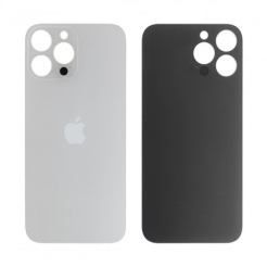 Задняя крышка корпуса iPhone 12 Pro Max white, большой вырез под камеру, High Quiality (НЕ цельнолитая)