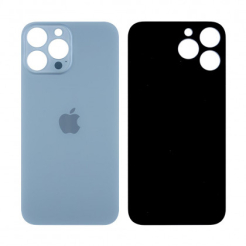 Задняя крышка корпуса iPhone 13 Pro Max blue, большой вырез под камеру. High Quiality