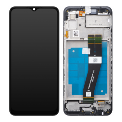 Дисплей Samsung A035F Galaxy A03 2022 (160,5x72 mm) black, с рамкой, Service Pack Original