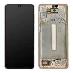 Дисплей Samsung A336 Galaxy A33 5G 2022 gold, з рамкою, Service Pack Original