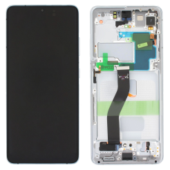 Дисплей Samsung G998 Galaxy S21 Ultra silver, з рамкою, Service Pack Original