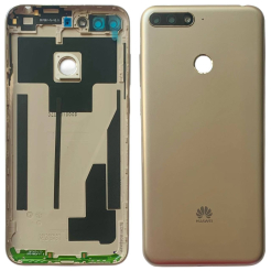 Задняя крышка Huawei Y6 Prime 2018 | Honor 7A Pro gold (со стеклом камеры)