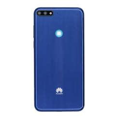 Задня кришка Huawei Y7 2018 | Y7 Prime 2018 blue (зі склом камери)