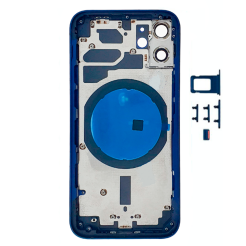 Корпус iPhone 12 Mini blue ver. EU, High Quiality (крышка НЕ цельнолитая)