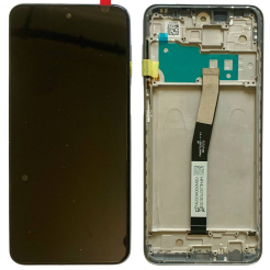Дисплей Xiaomi Redmi Note 9S | Note 9 Pro | Note 9 Pro Max silver, з рамкою, Original (PRC)