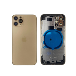 Корпус iPhone 11 Pro gold ver. USA, High Quiality (крышка НЕ цельнолитая)