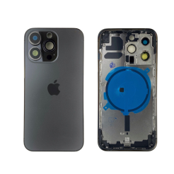 Корпус iPhone 13 Pro black ver. USA, High Quiality (крышка НЕ цельнолитая)
