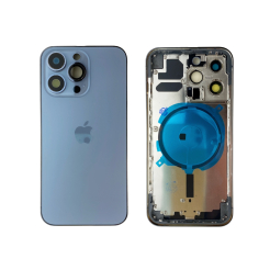 Корпус iPhone 13 Pro blue ver. USA, High Quiality (крышка НЕ цельнолитая)
