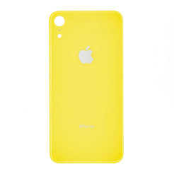 Задняя крышка корпуса iPhone Xr yellow, большой вырез под камеру
