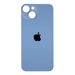 Задня кришка корпуса iPhone 14 blue, великий виріз під камеру. High Quiality (НЕ цільнолита)