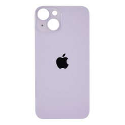 Задняя крышка корпуса iPhone 14 purple, большой вырез под камеру. High Quiality