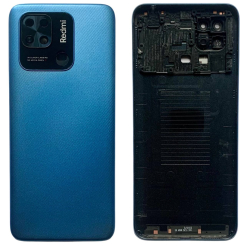 Задня кришка Xiaomi Redmi 10C blue (зі склом камери)