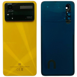 Задня кришка Xiaomi Poco X4 Pro 5G yellow (зі склом камери)