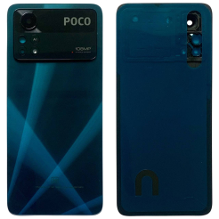 Задня кришка Xiaomi Poco X4 Pro 5G blue (зі склом камери)