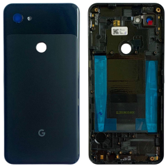 Задня кришка Google Pixel 3A XL black (зі склом камери)