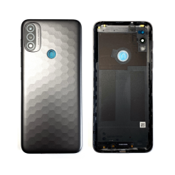 Задняя крышка Motorola Moto E20 black (со стеклом камеры)