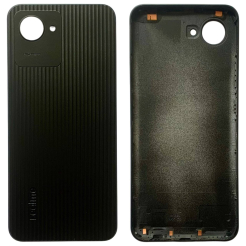 Задняя крышка Realme C30 black (без стекла камеры)