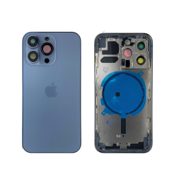 Корпус iPhone 12 Pro Max blue ver. EU, High Quiality (крышка НЕ цельнолитая)