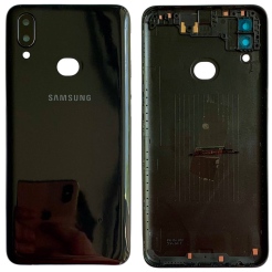 Задня кришка Samsung A107 Galaxy A10s 2019 black (зі склом камери)