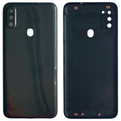 Задня кришка Samsung A115 | M115 Galaxy A11 | M11 2020 black (зі склом камери)