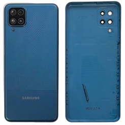 Задня кришка Samsung A125 | A127 | M125 Galaxy A12 | A12s | M12 2020 blue (зі склом камери)
