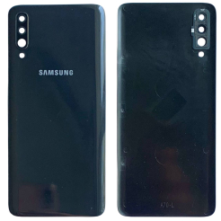 Задня кришка Samsung A705 Galaxy A70 2019 black (зі склом камери)