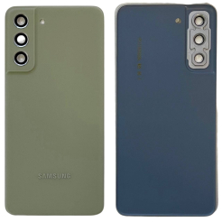 Задняя крышка Samsung G990 Galaxy S21 FE olive (со стеклом камеры)