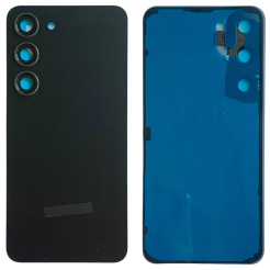 Задняя крышка Samsung S911 Galaxy S23 black (со стеклом камеры)