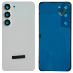 Задняя крышка Samsung S911 Galaxy S23 white (со стеклом камеры)