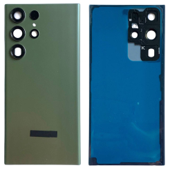 Задня кришка Samsung S918 Galaxy S23 Ultra green (з склом камери)