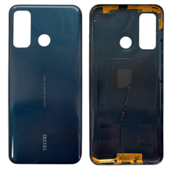 Задняя крышка Tecno Camon 15 black (без стекла камеры)