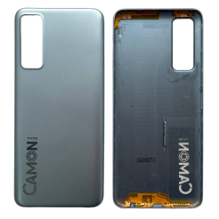 Задняя крышка Tecno Camon 17P silver (без стекла камеры)
