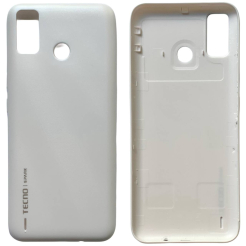 Задняя крышка Tecno Spark 6 Go white (без стекла камеры)