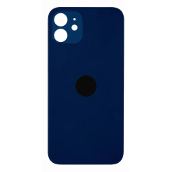 Задняя крышка корпуса iPhone 12 blue, большой вырез под камеру, 1:1 Original