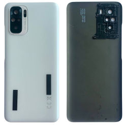 Задня кришка Xiaomi Redmi Note 10 4G white (з склом камери)