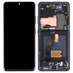 Дисплей Samsung G998B Galaxy S21 Ultra black, с рамкой, OLED