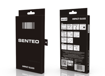 Захисне скло SENTEO 9H Shock Resistant iPhone 15 Pro Max (в упаковці)