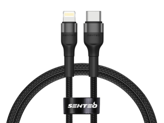Кабель SENTEO ST-01 Montes series 20W Type-C to Lightning 1m black