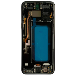 Дисплей Samsung G955 Galaxy S8 Plus black, з рамкою, IPS (Краї дисплею не заокруглені)