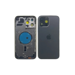 Корпус iPhone 13 Pro Max Black в зборі з тримачем SIM, кнопками, магнітами та сіткою, USA High Quiality (кришка НЕ цільнолита)
