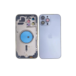 Корпус iPhone 13 Pro Max Blue в сборе с держателем SIM, кнопками, магнитами и сеткой, USA High Quiality