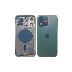 Корпус iPhone 13 Pro Max Green в зборі з тримачем SIM, кнопками, магнітами та сіткою, USA High Quiality (кришка НЕ цільнолита)