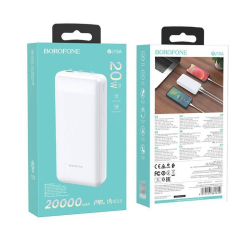 Power Bank BOROFONE BJ19A PD20W | QC3.0 20000mAh white
