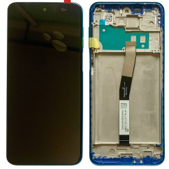Дисплей Xiaomi Redmi Note 9S | Note 9 Pro | Note 9 Pro Max blue, з рамкою, Original (PRC)