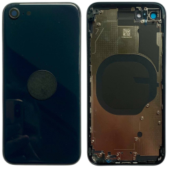 Корпус iPhone SE 3 2023 Black в сборе с держателем SIM, кнопками, магнитами и сеткой, USA Original