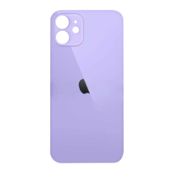 Задняя крышка корпуса iPhone 12 purple, большой вырез под камеру, 1:1 Original