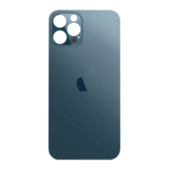 Задняя крышка корпуса iPhone 12 Pro blue, большой вырез под камеру, 1:1 Original