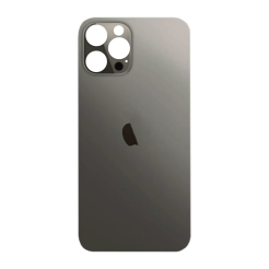 Задняя крышка корпуса iPhone 12 Pro Max black, большой вырез под камеру, 1:1 Original